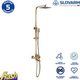  Jednoručna slavina za tuš kabinu i usponski tuš - Slovarm - ZLATNI | ePonuda.com
