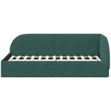 Kutni okvir kreveta Tamnozelena 80 cm x 200 cm Baršun | shoptok.hr