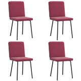 Furnova Jedilni stoli 4 kosi vinsko rdeč žamet, (21929092) | Shoptok.si