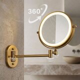 REA Bath Stensko ogledalo LED Glow Old Gold | Shoptok.si