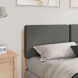  Tapecirani uzglavlje s uzglavljem Smeđa i svijetlosiva 160 cm | shoptok.hr