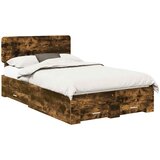 Krevetna konstrukcija Dimljeni hrast 120 x 200 cm | Shoptok.si