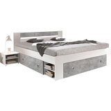 MID.YOU posteljna garnitura bela, beton | Shoptok.si