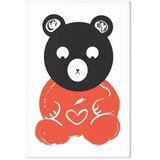  Slika - Thoughtful Bear (1 Part) Vertical 80x120 Na talijanskom platnu | shoptok.hr
