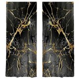 Mila Home Zavjese u crno-zlatnoj boji u setu od 2 kom 140x260 cm - Cijene