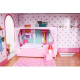  Kućica za lutke Wood na 3 kata (124 cm) + dodaci - roza | Shoptok.si