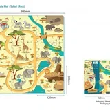 podne puzzle safari, 9 kom