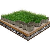  Rešetke za travo 16 kosov zelene 60x40x3 cm iz plastike Cene