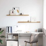  Polica na zidu Zidne 2 pcs Bež 115 x 9 x 3 cm Konstruirano drvo | shoptok.hr