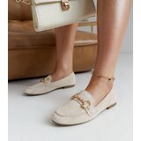 Gemre Beige Loafers with Buckle Erminia - Suede | shoptok.hr