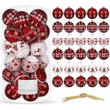 springos božične kroglice plastična krogla 30 kosov 5 cm božični okraski božična dekoracija, (21638027) | Shoptok.si