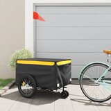 Prikolica za bicikl crno-žuta 45 kg željezna | Eponuda.ba
