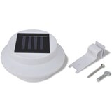  Set vanjskih solarnih svjetiljki 6 kom svjetlo za ogradu/oluke bijeli | shoptok.hr