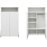 XXXL otroška garderobna omara, bukev bela | Shoptok.si