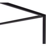 noo.ma Crni/bež željezni tapecirani bračni krevet s baldihanom s podnicom 180x200 cm Eton – | shoptok.hr