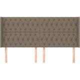  Uzglavlje s ušima smeđesivo 203x16x118/128 cm od tkanine | shoptok.hr