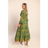 Fenzy Duga Haljina S Printom, Zelena | shoptok.hr