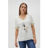 Marisse Women's T-Shirt L-Ts-4609 Off White | Shoptok.si