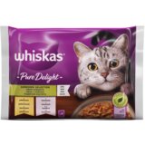 Whiskas vlažna hrana za odrasle mačke mešani izbor u želeu puredelight multipack 4x85g Cene