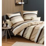 Janine POSTELJNINA 140/220 cm mako saten peščene barve | Shoptok.si