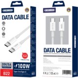 Jellico USB-C NA USB-C PD KABEL 100W 1M ZA PRENOSNIK, TELEFON IN IPHONE 12, 13, 14, (5000334589) Cene