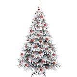 vidaXL Umestno božično drevo med 300 LED Zelena 180 cm PE in PVC | Shoptok.si