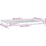  Okvir za krevet 100 x 200 cm od masivne borovine | shoptok.hr