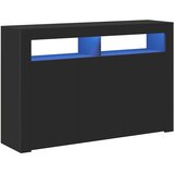  Komoda s LED svjetlima crna 115,5 x 30 x 75 cm | shoptok.hr