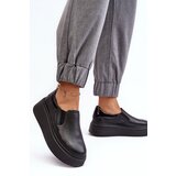 Boto Women's Leather Sport Shoes on Platform Black Lemar Manish | ePonuda.com
