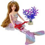  Lutka za igru Emily u obliku sirene sa crvenom ribom - 30 cm | Shoptok.si
