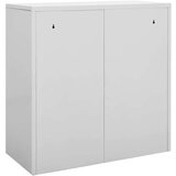 vidaXL Omara s ključavnico svetlo siva 90x45x92,5 cm jeklo | Shoptok.si