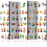 Artgeist Paravan Cartoon Pets I, 5-Delni, Dvostranski | Shoptok.si