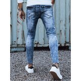 DStreet Spodnie męskie jeansowe z dziurami niebieskie | shoptok.hr