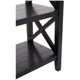 Premier Housewares Črn regal iz masivnega bora 40x81x81 cm Heritage – | Shoptok.si