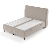 Maison de Rêve Siva/bež oblazinjena zakonska postelja s prostorom za shranjevanje 180x200 cm Draco – | Shoptok.si