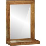 vidaXL Ogledalo za kupaonicu 50x22x70 cm Čvrsto drvo bagrem | shoptok.hr