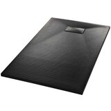 vidaXL Kad za tuš SMC črna 120x70 cm | Shoptok.si