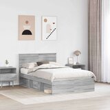  Konstrukcija postelje z vzglavjem Siva Sonoma 120 x 200 cm, (5000103610) | Shoptok.si