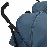  Dječja kolica za blizance modra čelična | shoptok.hr