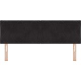 vidaXL Naslon za glavo Diamantni Bloki Oblikovanje Črna 140 cm Velvet Cene