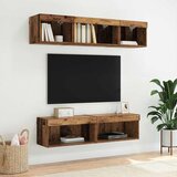  Set TV komoda s LED svjetlima 2 pcs Staro drvo 60 x 30 x 30 cm | shoptok.hr