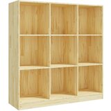 vidaXL knjižna omara za razdelitev prostora 104x33,5x110 cm borovina | Shoptok.si