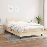 vidaXL Krevet s oprugama i madracem krem 120 x 200 cm od tkanine | shoptok.hr