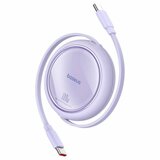 Baseus izvlečni kabel USB-C - USB-C 1m, 100W, vijoličen, (21300229) | Shoptok.si