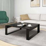  Klubska mizica črna 100x100x35 cm iverna plošča, (20711515) | Shoptok.si