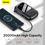 Baseus Power Bank 20000mAh Qpow Pro - USB + Type C - PD 22,5W s Type C kabelom (PPQD060301) crni | shoptok.hr