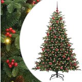 vidaXL Umestno božično drevo Zelena 180 cm PVC, kovina in plastika | Shoptok.si
