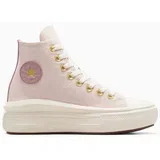 patike za devojčice chuck taylor all star move platform gold luxe, svetloroze