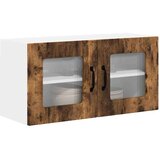 vidaXL Stenska kuhinjska omarica z vrati Dimljeni oreh 80 x 31 x 40 cm | Shoptok.si