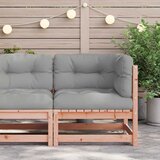  Kutna vrtna sofa s jastucima od masivnog drva duglazije Smeđa | Shoptok.si